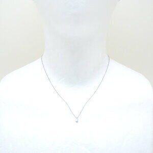 TIFFANY Solitaire Necklace Diamond Platinum